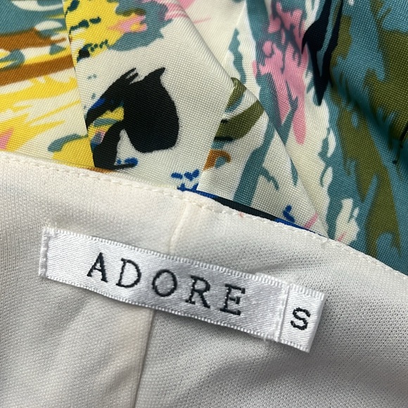 🛍️4/$20🛍️ Adore Apparel colorful brushstroke shift dress small perfect condition - Picture 8 of 9